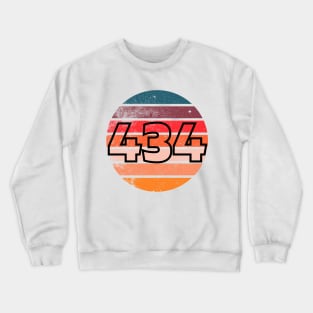 Vintage Sunset 434 Area Code T-Shirt Crewneck Sweatshirt